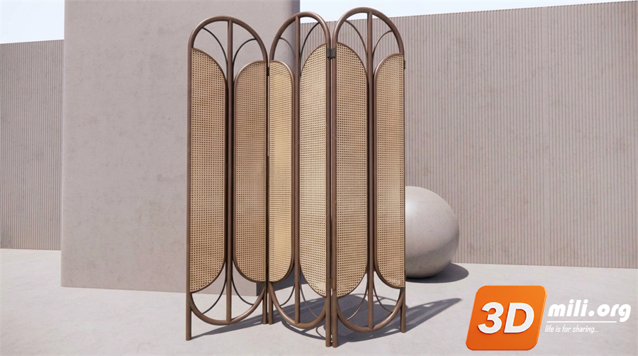 Folding screen Skp Files 